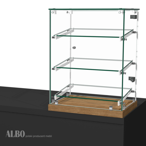 SNACK 450 D-SF bakery display case - doors and slanted shelves