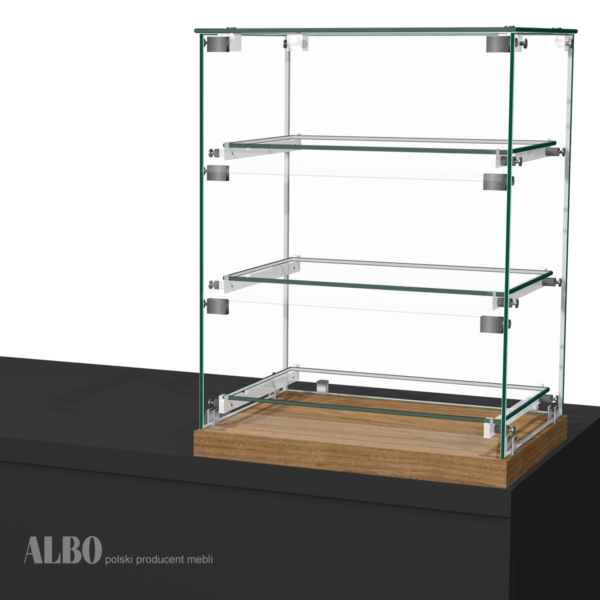 SNACK 450-K bakery display case - flaps and horizontal shelves - self-service