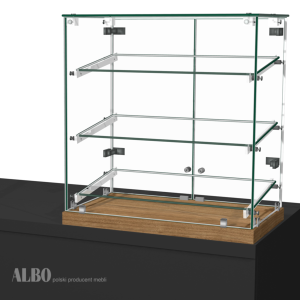 SNACK 560 D-SF bakery display case - inclined doors and shelves