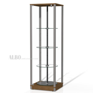 Revolving Glass Case - Rotating Display Case - VA4-OBR