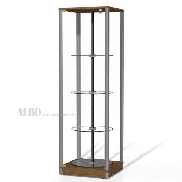 Revolving Glass Case - Rotating Display Case - VA4-OBR